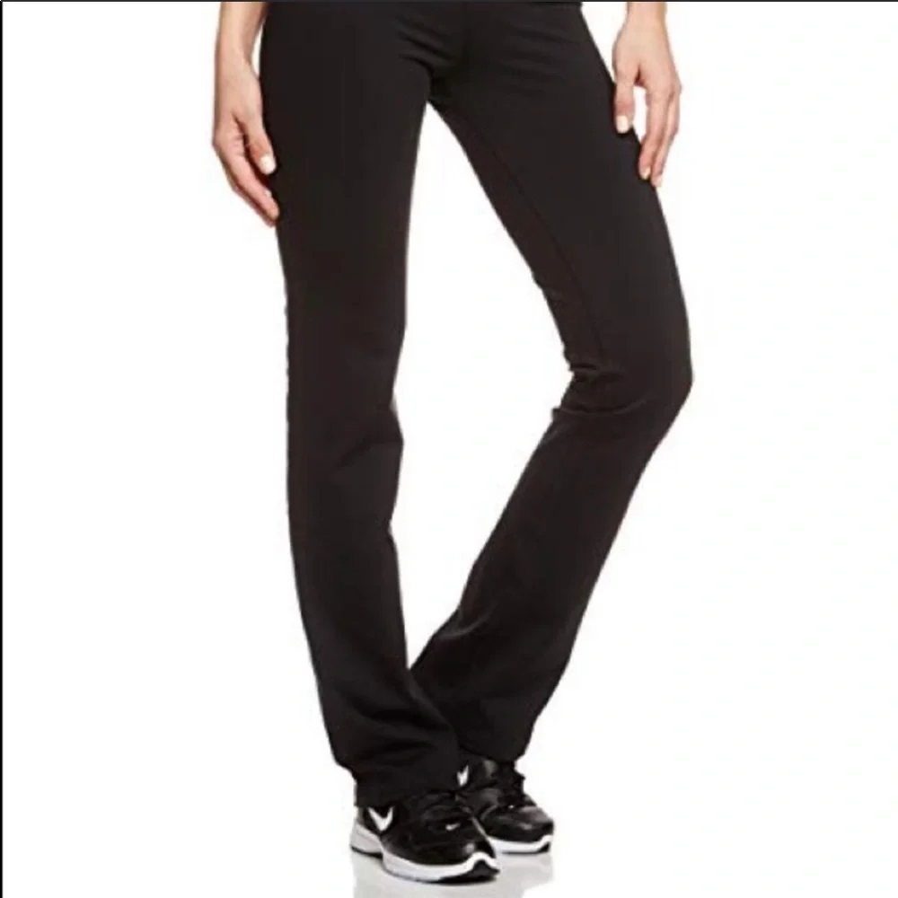 NWT Nike: Extra Small Long Black Flare Workout Leggings - Picture 6 of 8